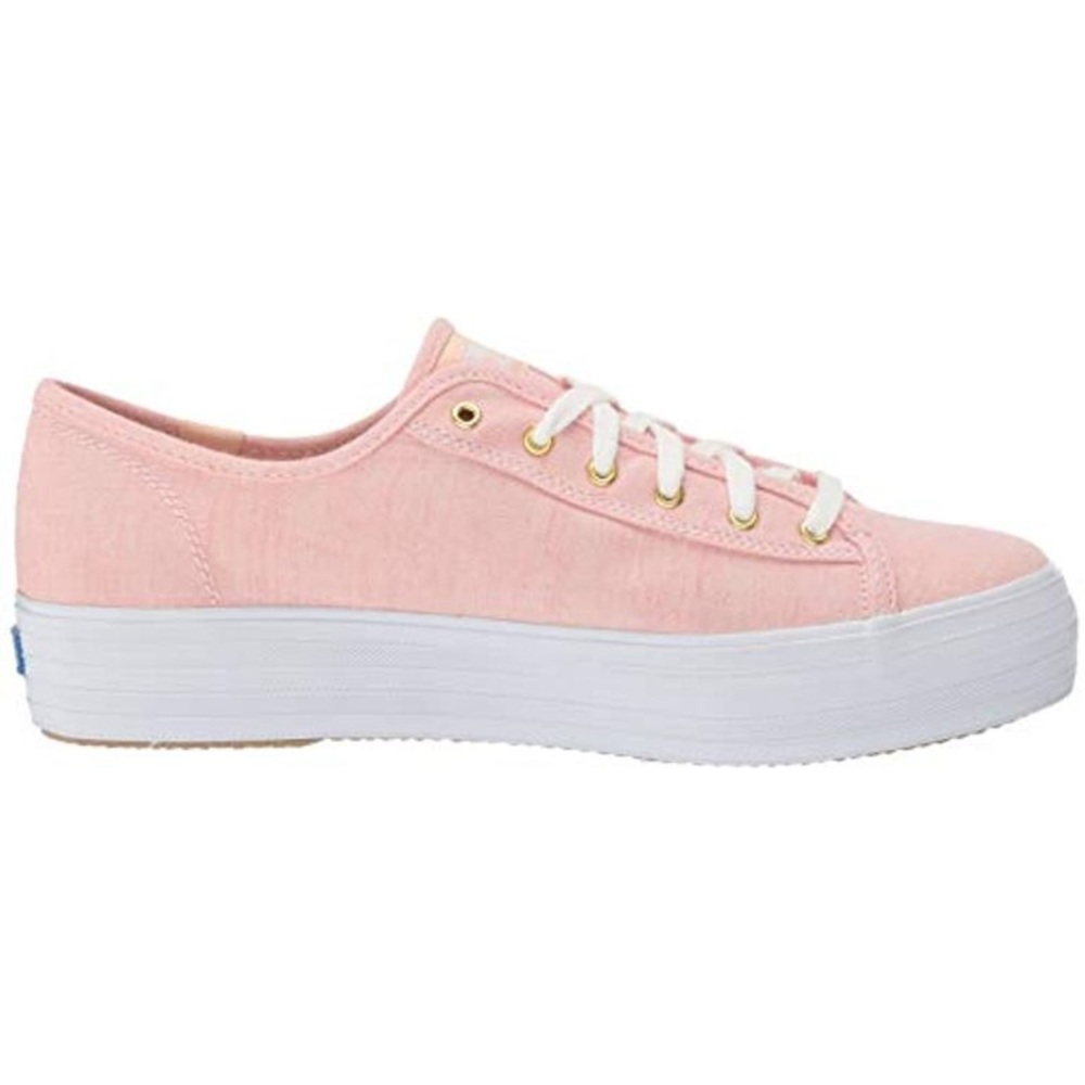 Keds triple kick chambray pink dream foam platform Y2K canvas sneakers 9.5 NWOB - Picture 2 of 12